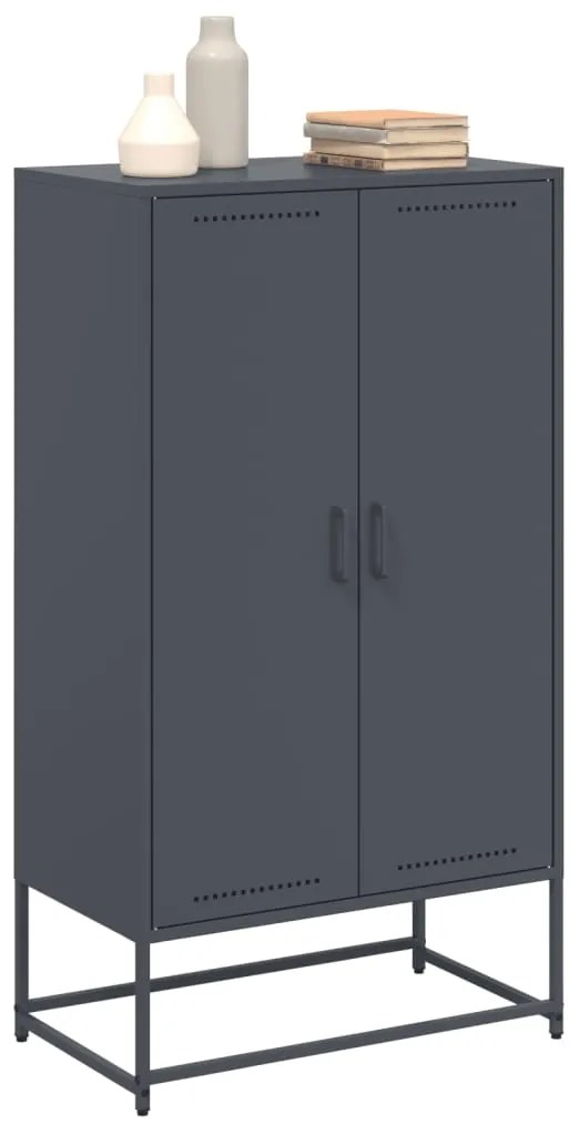 vidaXL Ντουλάπι Ανθρακί 68,5x38,5x123,5 εκ. από Ατσάλι