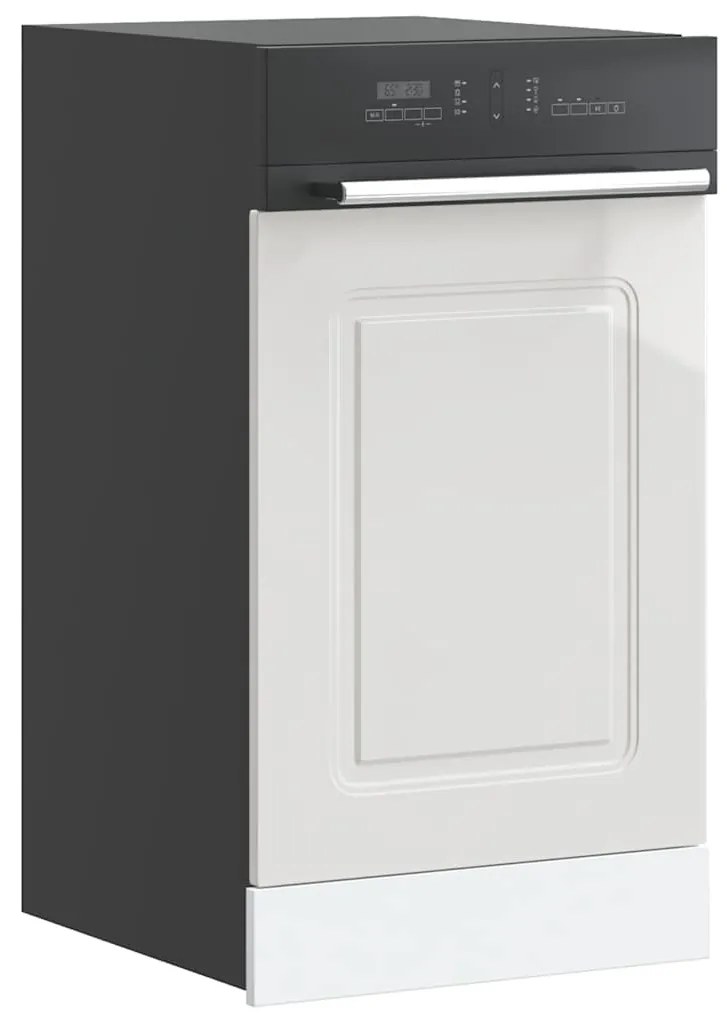 vidaXL Πίνακας πλυντηρίου πιάτων "Kalmar" High Gloss White 45x1,5x67cm