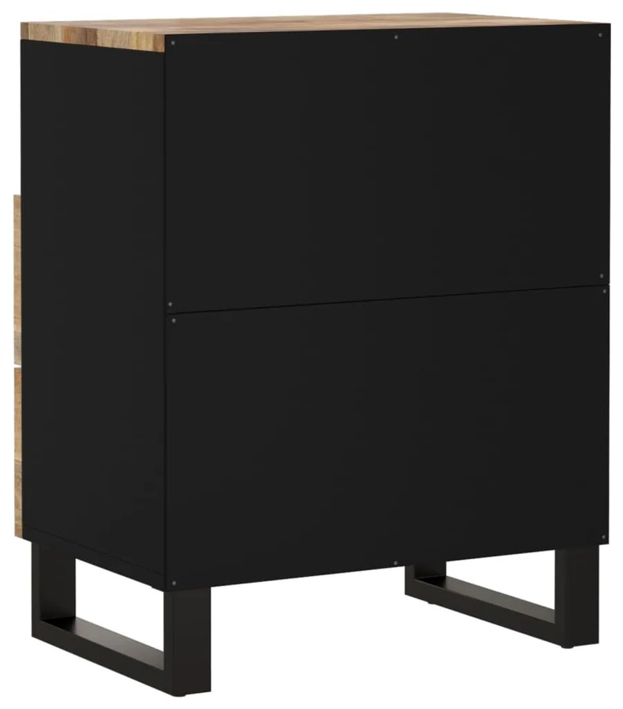 vidaXL Κομοδίνο 50x33x62 εκ. Μασίφ Ξύλο Μάνγκο &amp; Επεξεργασμένο Ξύλο