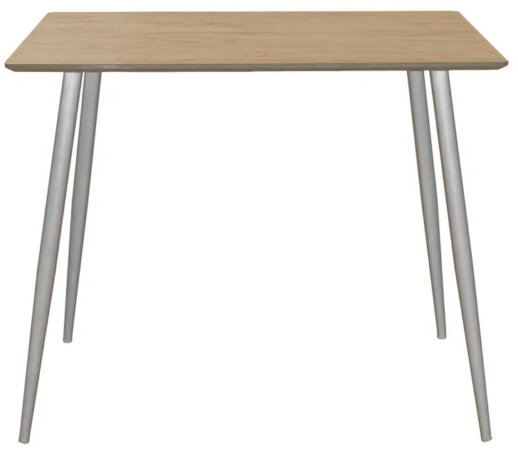 Τραπέζι Cuba pakoworld MDF sonoma-λευκό 70x70x75εκ