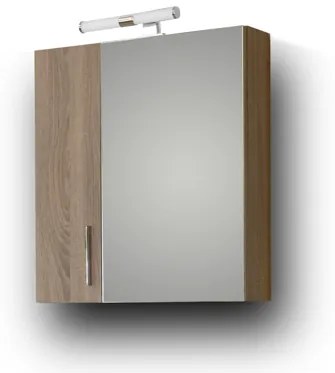 Σετ Έπιπλο Μπάνιου SIENA SONOMA DARK 65 9SSI065SD0W Πάγκο 61x34x83cm