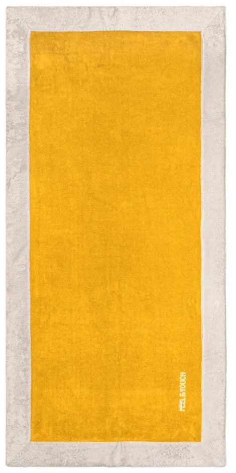 Πετσέτα Θαλάσσης (80x170) Feel &amp; Touch Caribbean Mustard