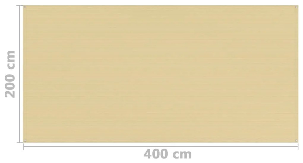Χαλί Σκηνής Μπεζ 200 x 400 εκ.