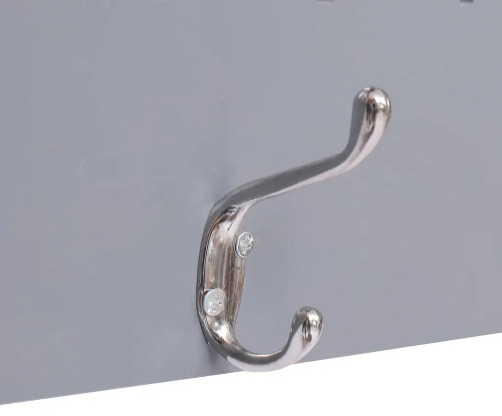 vidaXL Κρεμάστρα Τοίχου «FAMILY» Γκρι 74 x 29,5  εκ.