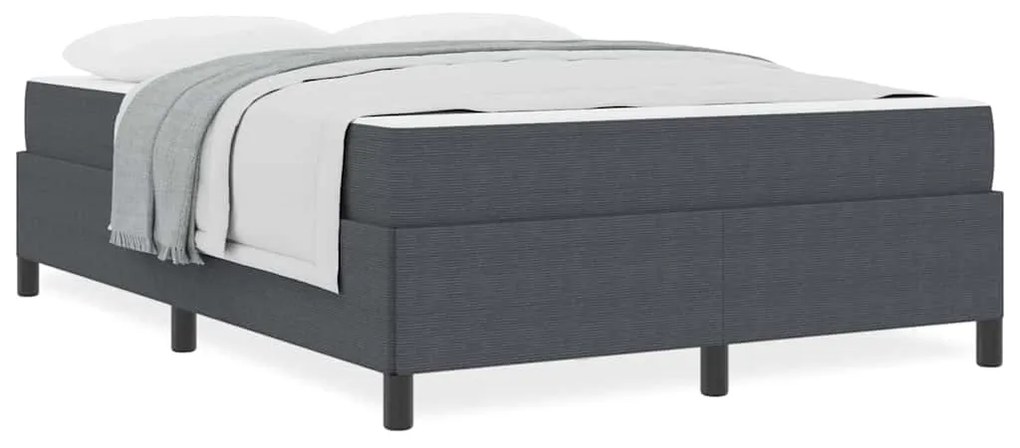vidaXL Σκελετός Κρεβατιού Άλλο Σκούρο γκρι 160 x 200 cm Βελούδο