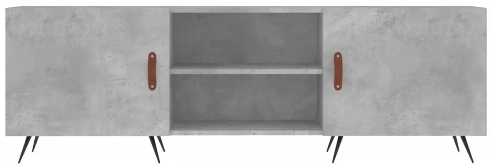 vidaXL Έπιπλο Τηλεόρασης Γκρι Σκυροδέματος 150x30x50 εκ. Επεξ. Ξύλο