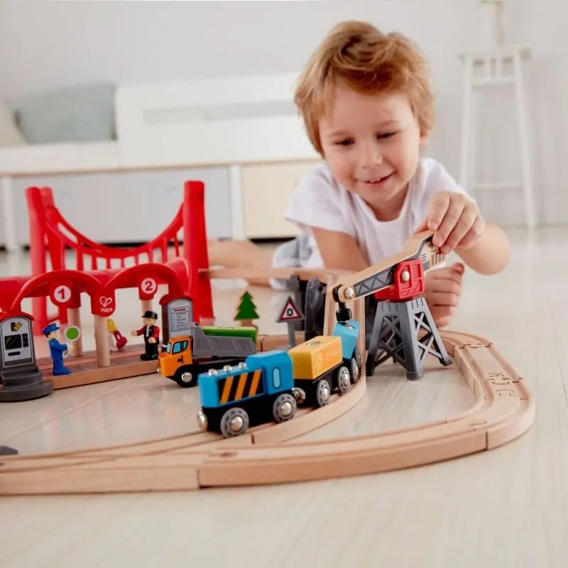 Σιδηρόδρομος "Busy City Rail Set" Hape