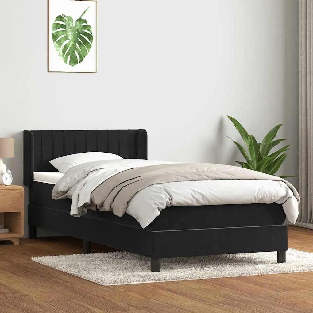 ΚΡΕΒΑΤΙ BOXSPRING ΜΕ ΣΤΡΩΜΑ ΜΑΥΡΟ 90X220 ΕΚ. ΒΕΛΟΥΔΙΝΟ 3318311