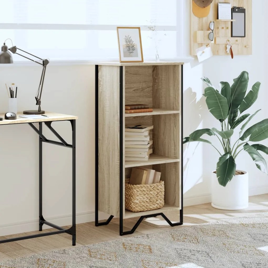 vidaXL Βιβλιοθήκη Sonoma Δρυς 50x31x106 εκ. από Επεξεργασμένο Ξύλο