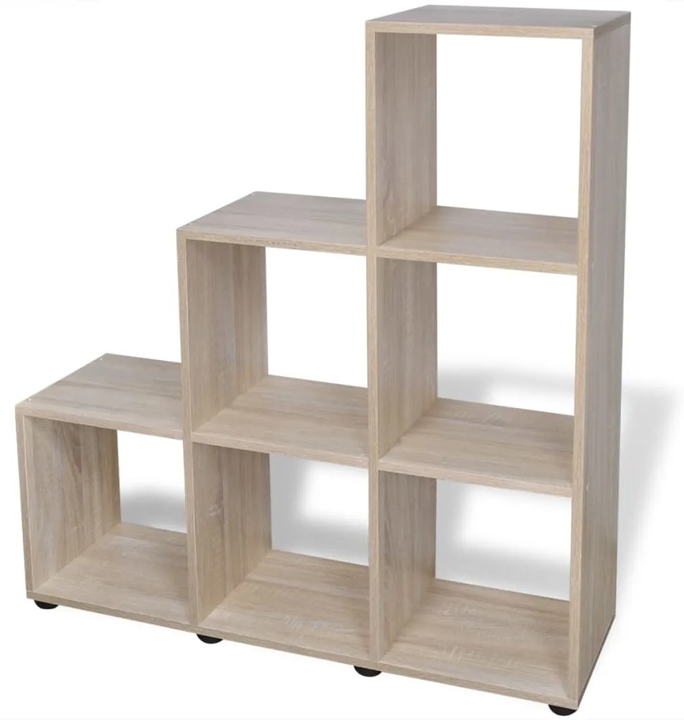 vidaXL 242553  Staircase Bookcase/Display Shelf 107 cm Oak