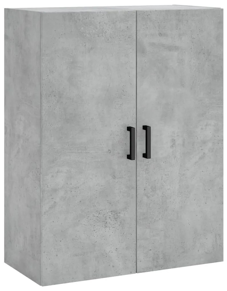 vidaXL Ντουλάπι Γκρι Σκυροδέματος 69,5x34x180 εκ. Επεξεργασμένο Ξύλο