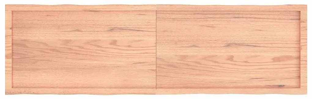 vidaXL Επιφ Τραπεζιού Αν Καφέ 180x50x(2-6)εκ.Ακατέργ. Μασίφ Ξύλο Δρυός