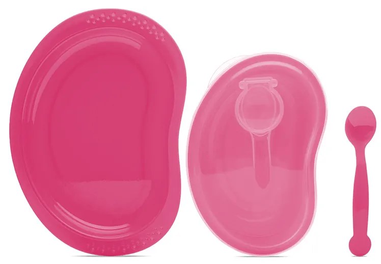 Σετ Μπωλ Φαγητού Με Κουταλάκι Pink 10230610002  Lorelli