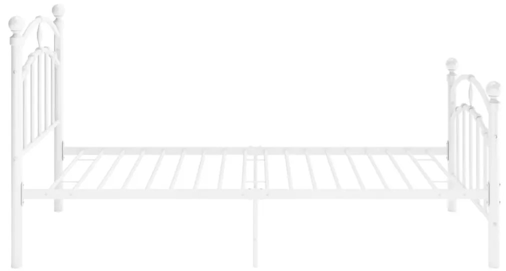 Πλαίσιο Κρεβατιού Λευκό 90 x 200 εκ. Μεταλλικό - Λευκό