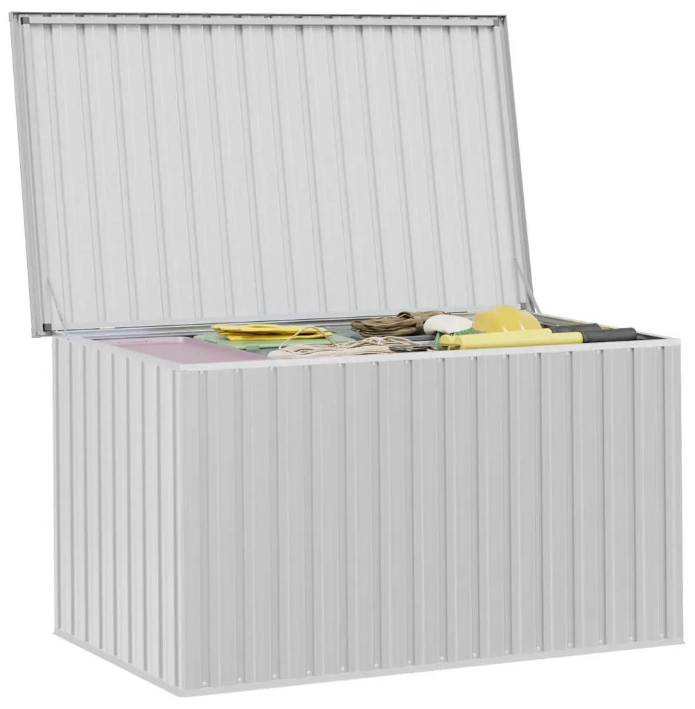 vidaXL Μπαούλο Αποθήκευσης Κήπου Γκρι 171 x 99 x 93 εκ.