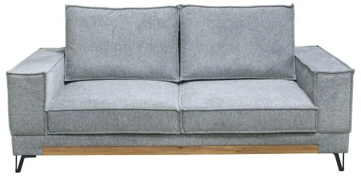 Διθέσιος Καναπές Loftio Fylliana με Ύφασμα Γκρί 190x95x89εκ 190x95x89 εκ.