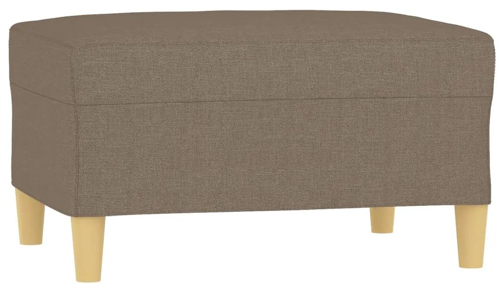 vidaXL Καναπές Τριθέσιος Taupe 180 εκ. Υφασμάτινος με Υποπόδιο