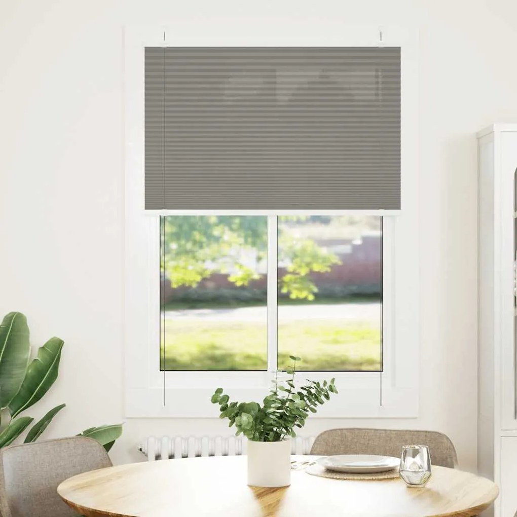 vidaXL Πλισέ περσίδα Ανθρακί 100x150 cm Πλάτος υφάσματος 99,4 cm