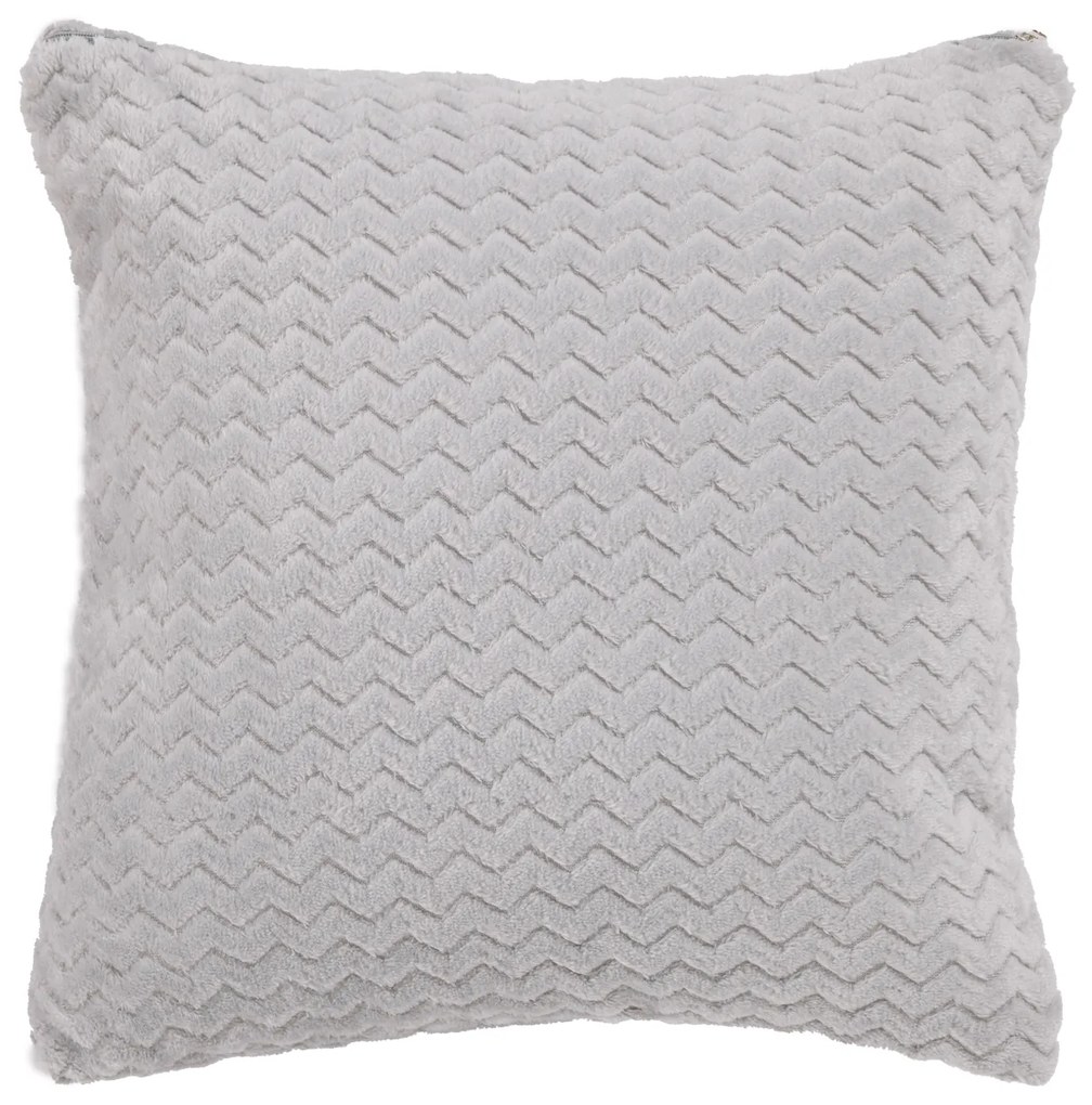 Διακοσμητικό Μαξιλάρι Fleece 40x40εκ. Throws 1368 Grey Das Home