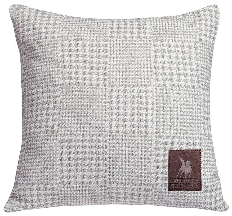 Διακοσμητικό Μαξιλάρι (Με Γέμιση) 2784 Ecru-Grey Greenwich Polo Club 42Χ42 Cotton-Polyester