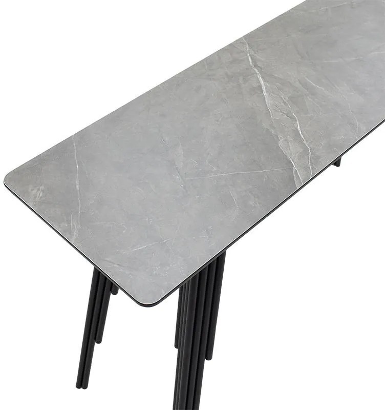 Κονσόλα Lifo MDF ανθρακί cement-μαύρο 120x40x75εκ 120x40x75 εκ.