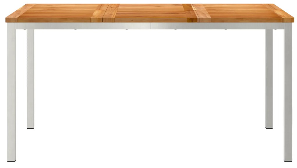 vidaXL Τραπέζι Εξωτερικού Χώρου 150x90x75 cm Στερεό ξύλο Teak