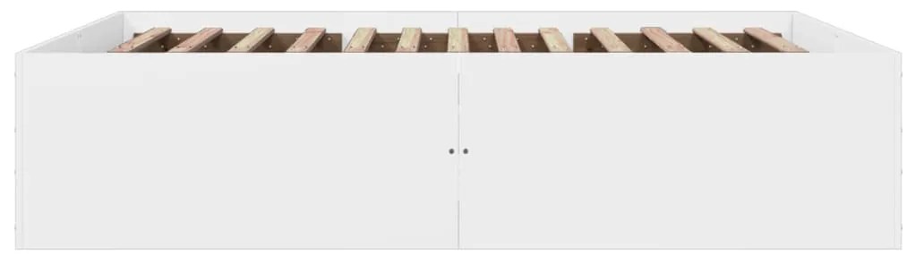 vidaXL Πλαίσιο Κρεβατιού Λευκό 160 x 200 εκ. από Επεξεργασμένο Ξύλο