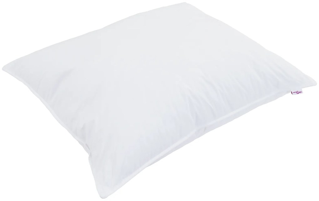 vidaXL Πάπλωμα με μαξιλάρι 2 pcs Λευκό 140 x 200 cm Μικροΐνες