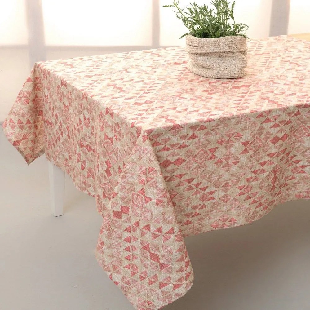 Τραπεζομάντηλο TAT4 Coral Palamaiki 140Χ220 Linen-Polyester