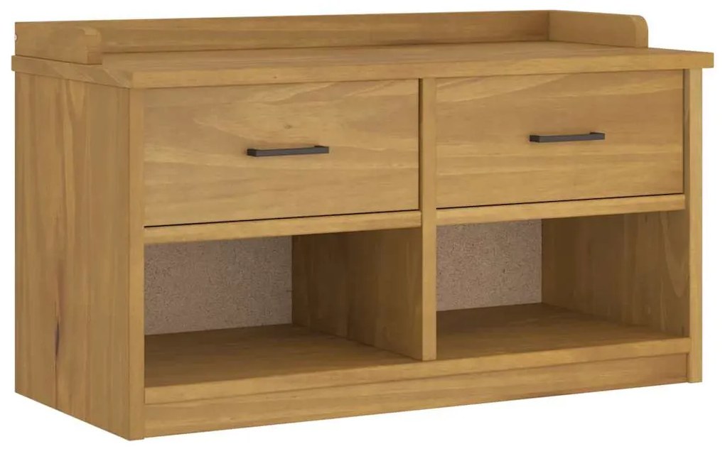 vidaXL Πάγκος διαδρόμου "SANDNES" 87x40x50 εκ. Πεύκο μασίφ ξύλο