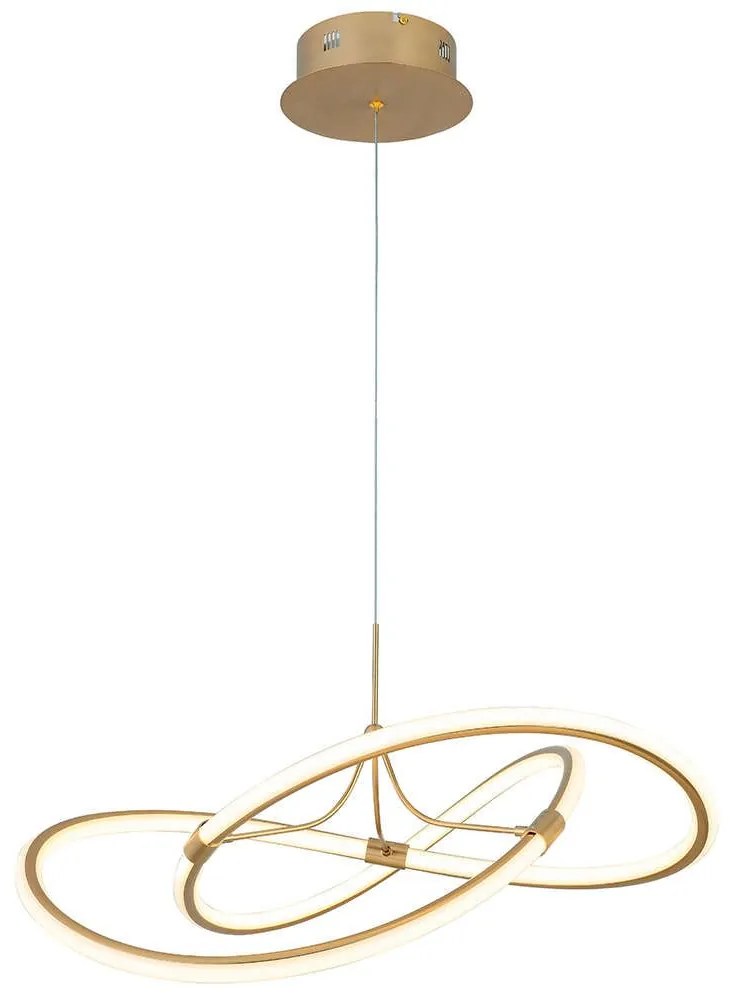 Φωτιστικό Οροφής Lorra 4250800 Led Gold Viokef Metal