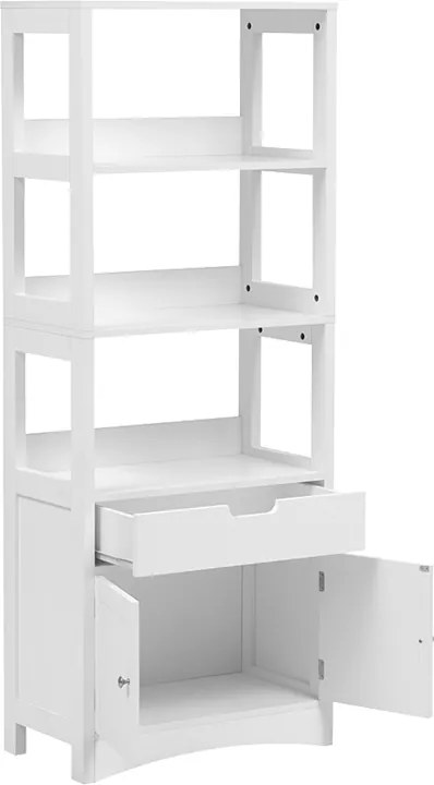 Ντουλάπι-στήλη Sejo pakoworld mdf λευκό 60x32.5x154εκ