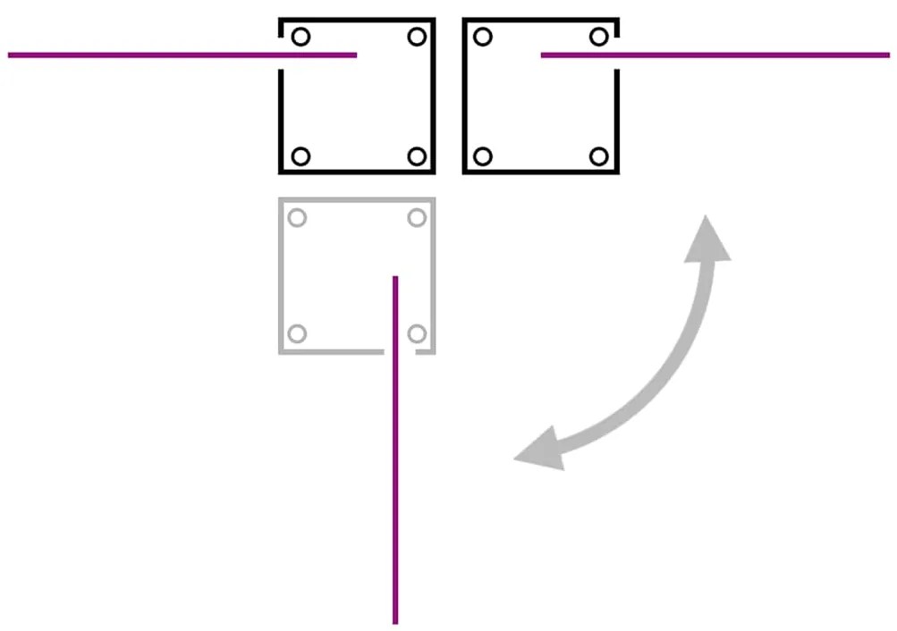 vidaXL Σκίαστρο Πλαϊνό Συρόμενο Μαύρο 120 x 1000 εκ.