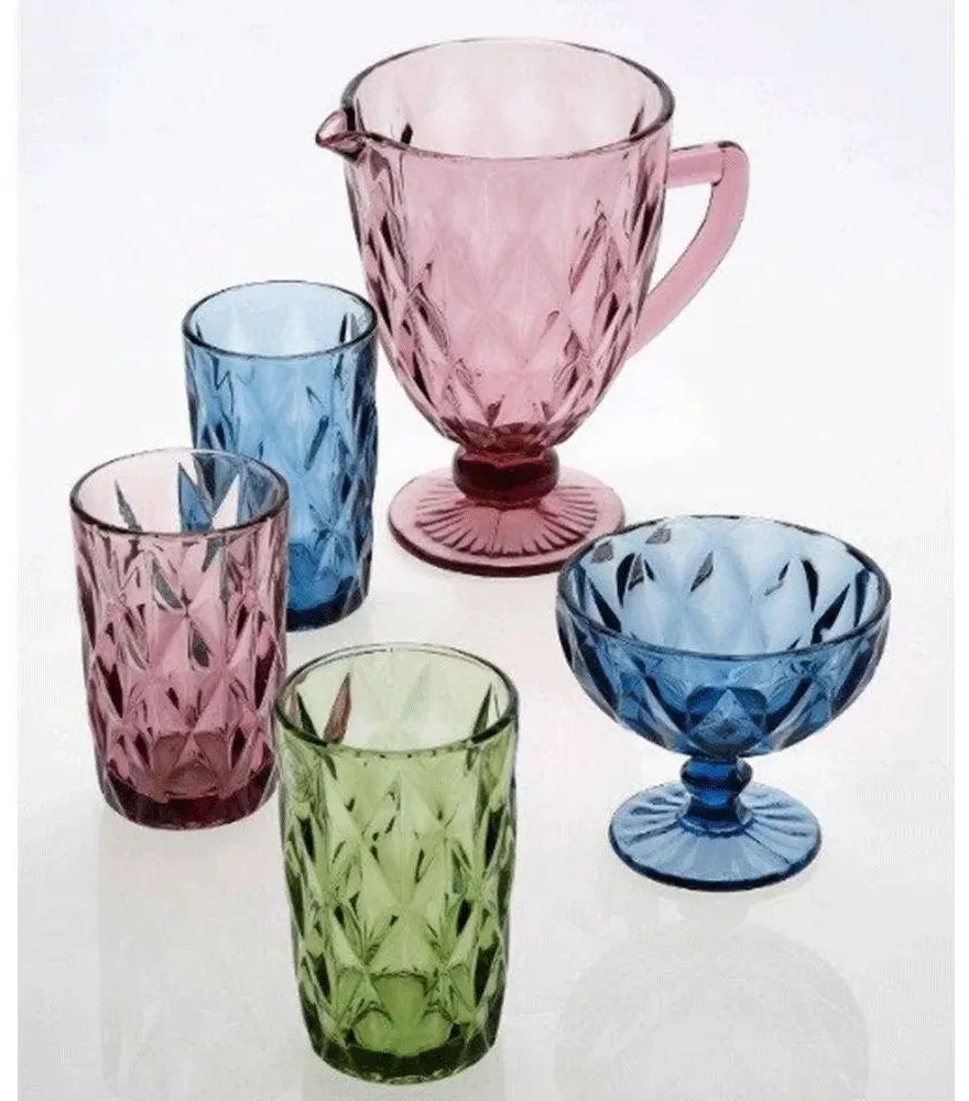 Ποτήρι Νερού Kare 330ml Purple - Cryspo Trio - 6 ΤΜΧ