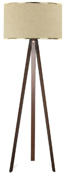 Φωτιστικό Δαπέδου Rosling Mdf- Ύφασμα Pvc Καρυδί-μπεζ 38x21x140εκ GP029-0001,10 Megapap-GP029-0001,10-Μπεζ GP029-0001,10