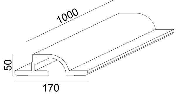 ΓΥΨΙΝΟ TRIMLESS ΓΡΑΜΜΙΚΟ ΦΩΤΙΣΤΙΚΟ ANDIE 100x17x5CM - G8018W - G8018W