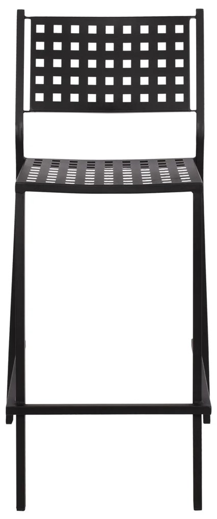Σκαμπό Μπαρ OLYMPIAS C5528.01 Μαύρο Μεταλλικό 47x58x111 εκ. 47x58x111 εκ.