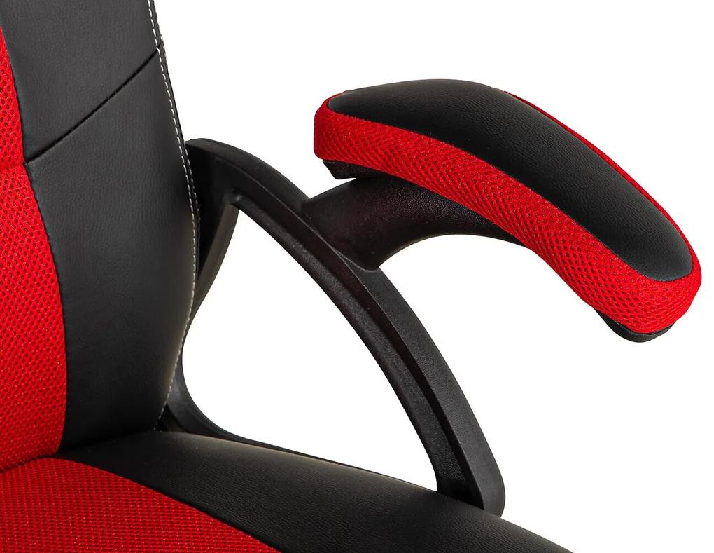 Καρέκλα gaming Springfield 189, Μαύρο, Κόκκινο, 103x64x56cm, Με ρόδες, Με μπράτσα, Μηχανισμός καρέκλας: Κλίση | Epipla1.gr