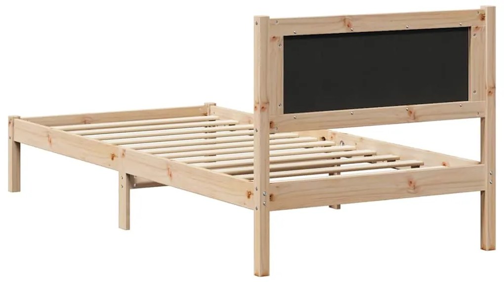 vidaXL Σκελετός Κρεβατιού με κεφαλάρι Σκούρο Γκρι 100 x 200 cm