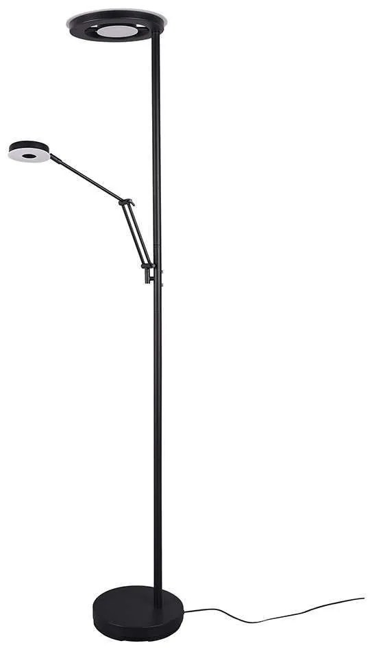 Φωτιστικό Δαπέδου Led Barrie 4000Lm, 600Lm 181x30cm Black Mat 424210332 Trio Lighting Μέταλλο