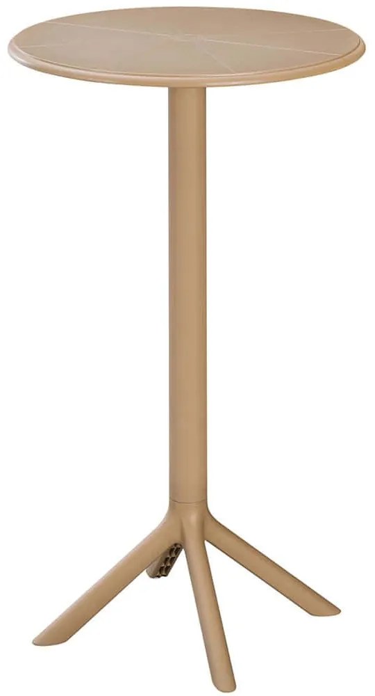 Τραπέζι Bar Terrin HM6126.14 Φ61x107cm Cappuccino