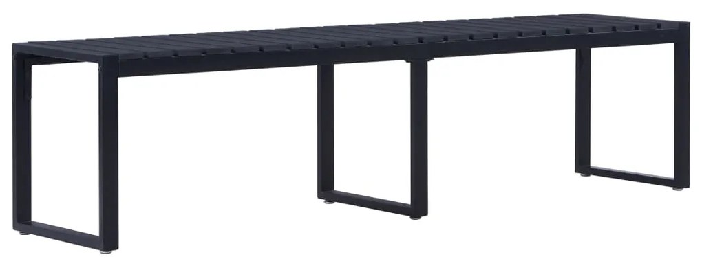 vidaXL Πάγκος Κήπου 180 εκ. Μαύρος από Πολυστυρένιο