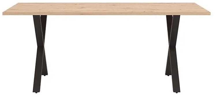 Τραπέζι Τραπεζαρίας Picardy Artisan Oak - Μαύρο 180x90x76 εκ.