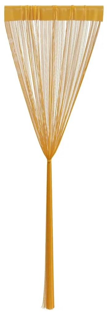 Κουρτίνες String 2 τεμάχια Χρυσό 140x250 cm - Χρυσό