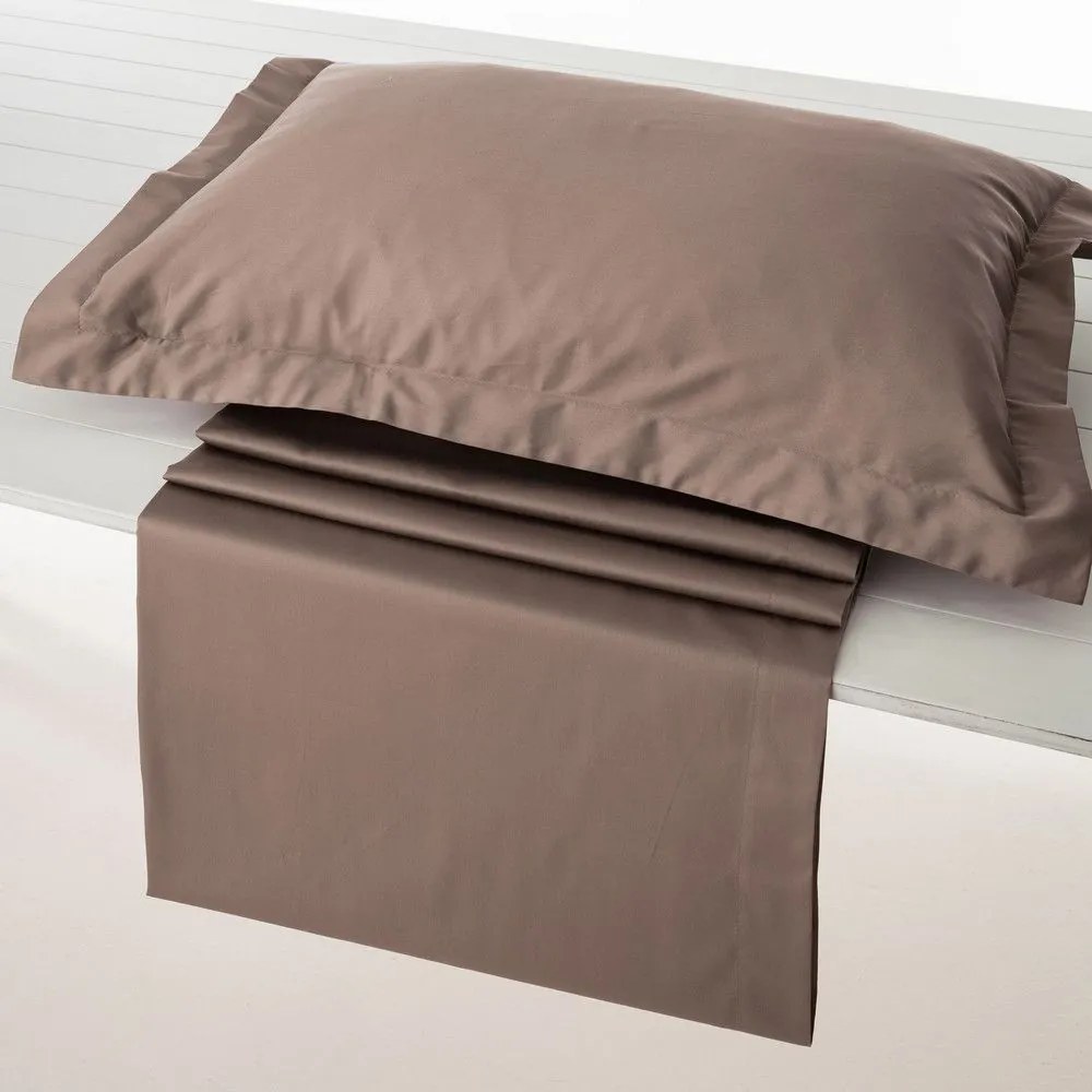 Μαξιλαροθήκες Athena-302 (Σετ 2τμχ) Oxford Brown Vesta Home 55 X 75 100% Βαμβακοσατέν