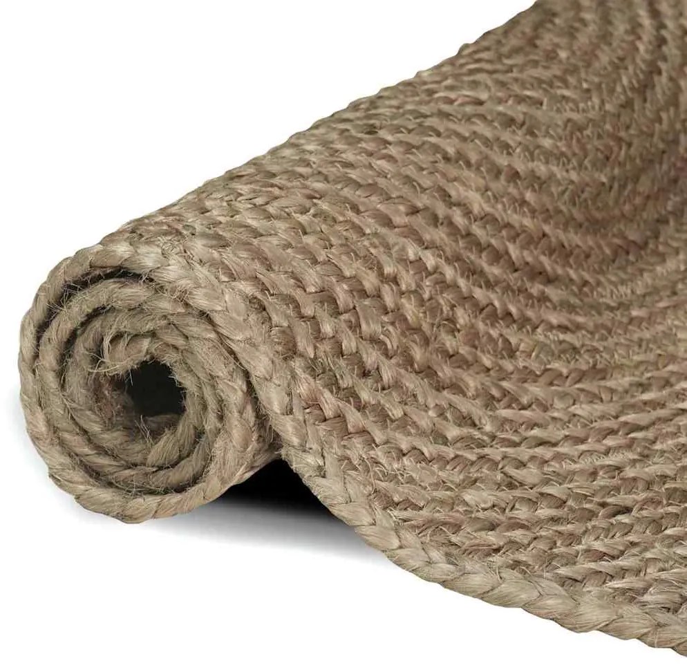 vidaXL Χαλί Γκρι 240 x 240 cm Γιούτα