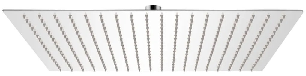 vidaXL Κεφαλή Nτους Βροχή Τετράγωνη 50 x 50 εκ. από Ανοξείδωτο Ατσάλι