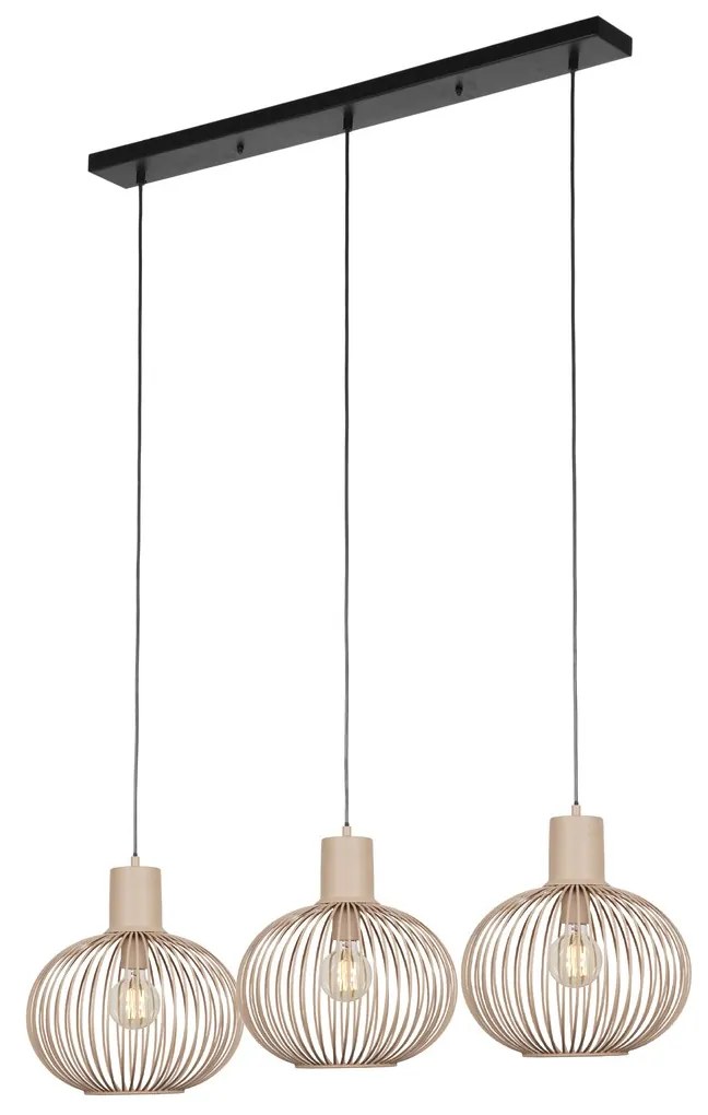 Φωτιστικό Κρεμαστό Trio Lighting GILA 365700366 Μπεζ της άμμου (Beige Sandy)