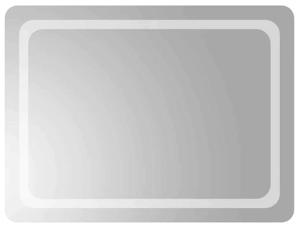 vidaXL Καθρέφτης Μπάνιου με LED 80x60 εκ.