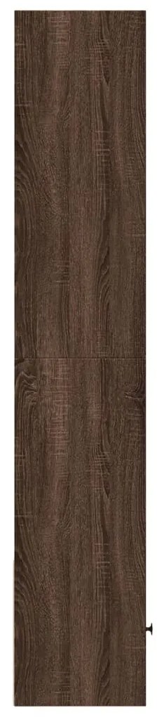 vidaXL Βιβλιοθήκη καφέ δρυς 40x36x189 εκ. από Επεξεργασμένο Ξύλο